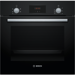 Bosch HHF113BA0B 59.4cm Built In Electric Single Oven With 3D Hot Air - Black