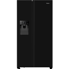 Hisense RS694N4TBE 91cm American Style Fridge Freezer - Black