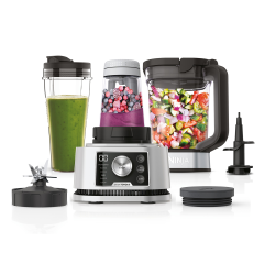 Ninja CB350UK 3-in-1 Foodi Power Nutri Blender with Auto-iQ Silver